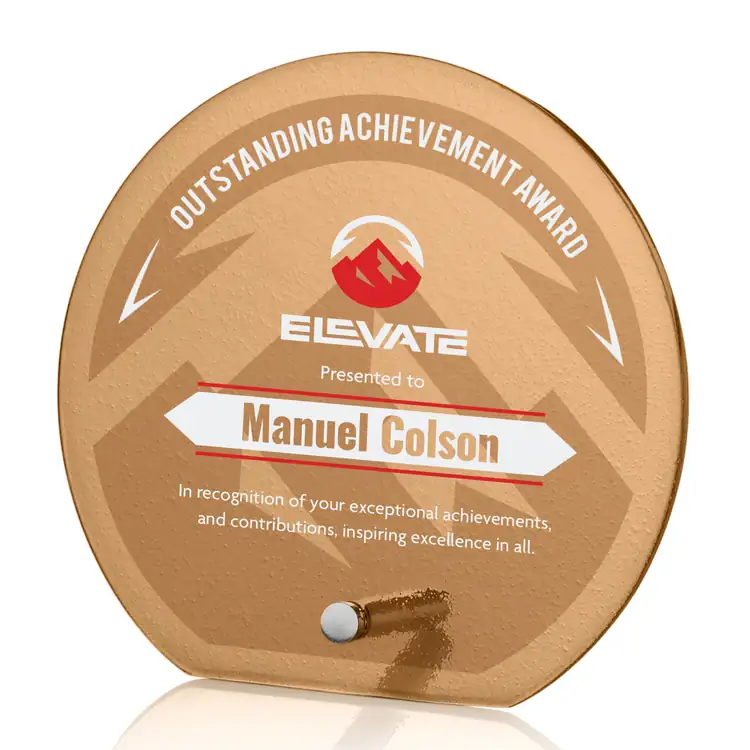 Atchison Glass Award - Circle - Multicolor #5