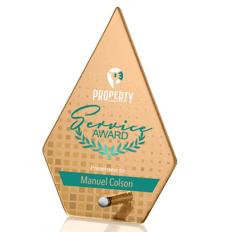 Trophée Atchison en verre - Losange - Multicolore #5