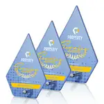Trophée Atchison en verre - Losange - Multicolore