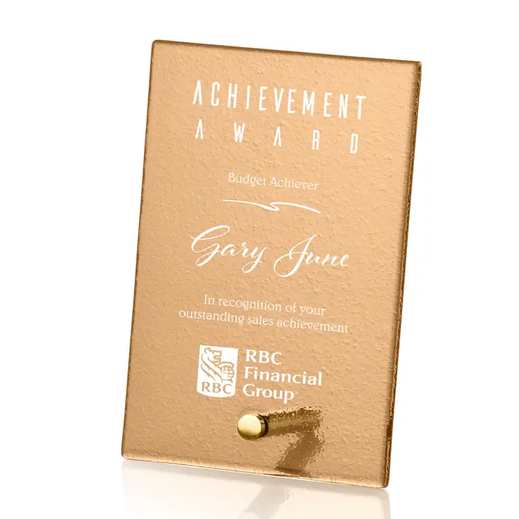 Atchison Glass Award - Rectangle - Printing #4