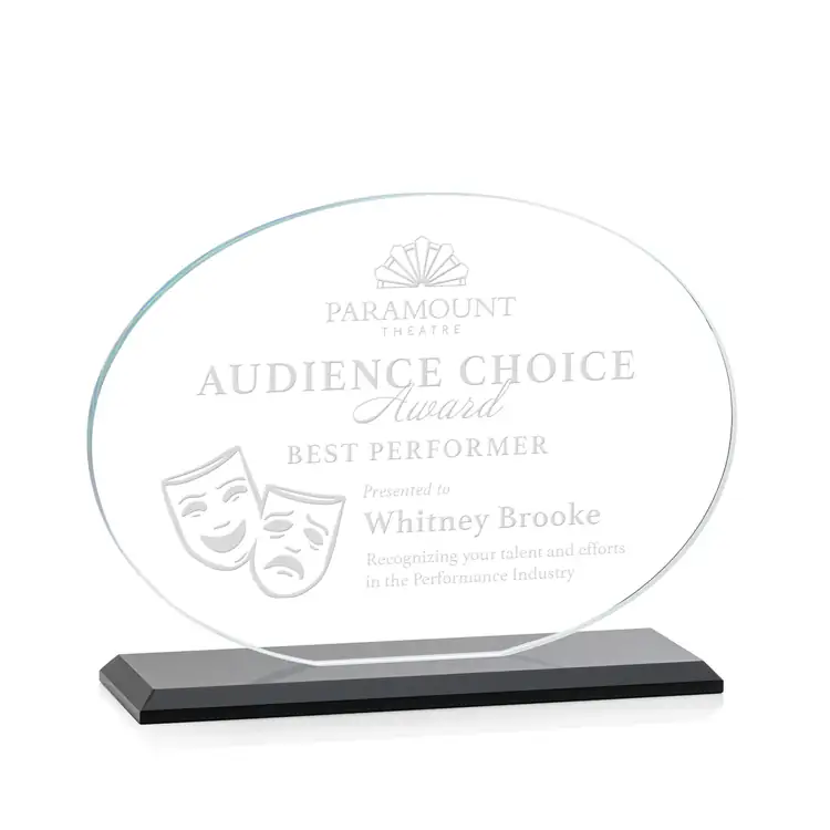 Austin Award (Horiz - Starfire Crystal - Engraved #5