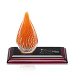 Trophée Aventura sur socle Bois de Rose