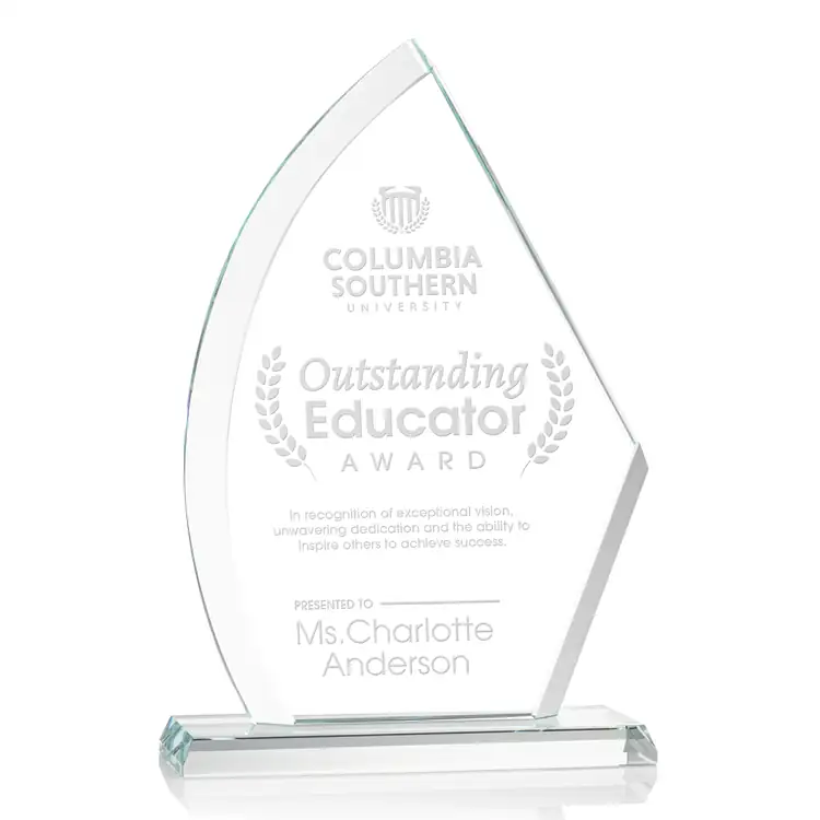 Ayrton Starfire Crystal Award - Deep Etch #2
