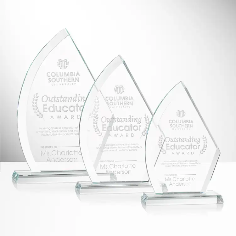 Ayrton Starfire Crystal Award - Deep Etch