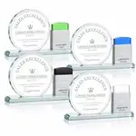 Trophée Balmore à blocs ajoutables en aluminium et cristal Starfire - Gravure