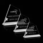 Trophée Baradine Star en cristal Starfire à étoile chromée