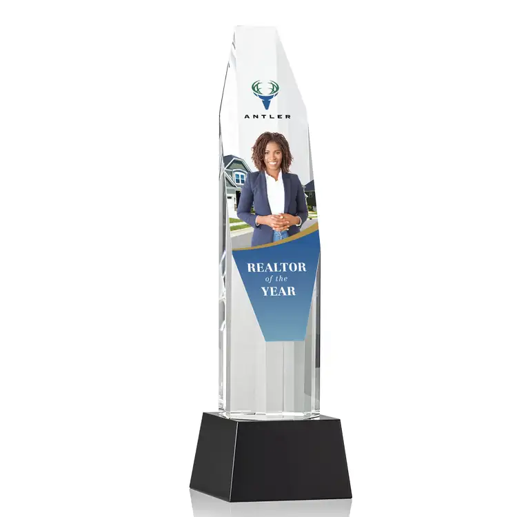 Barrhaven Optical Crystal Award on Crystal Base - Multicolor #4