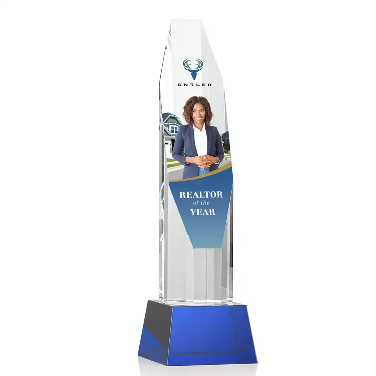 Barrhaven Optical Crystal Award on Crystal Base - Multicolor #5