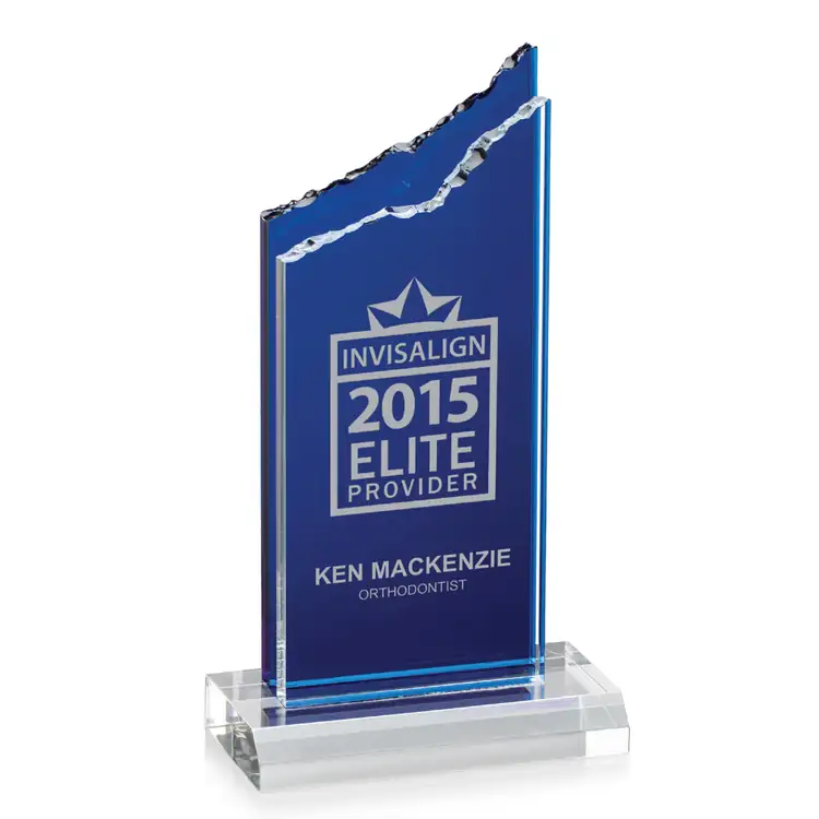 Barron Blue and Clear Acrylic Award #4
