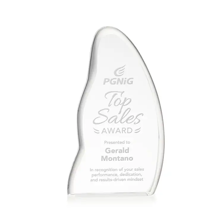 Beauford Optical Crystal Award - Deep Etch #4