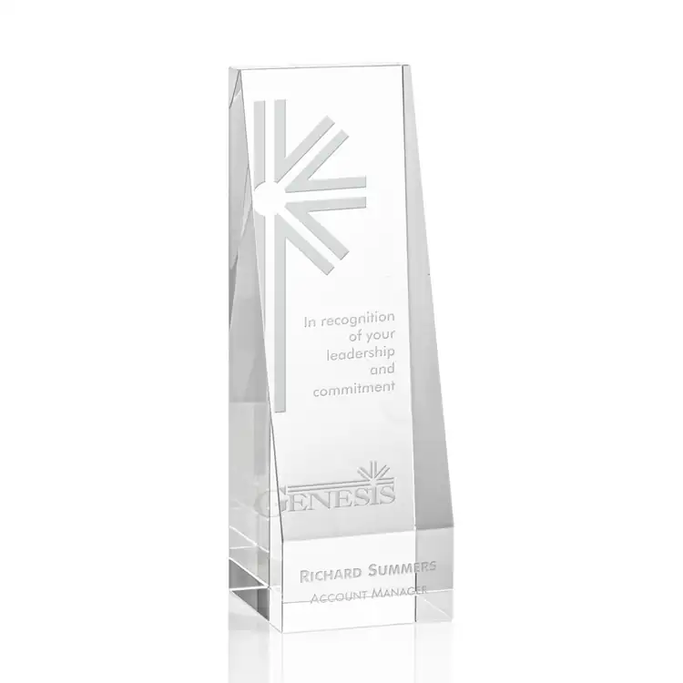 Belleville Optical Crystal Award - Deep Etch #3