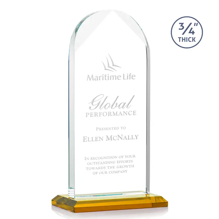 Blake Award - Starfire Crystal - Engraved #3