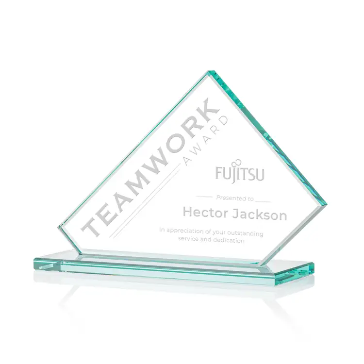 Bracknell Jade Glass Award #4