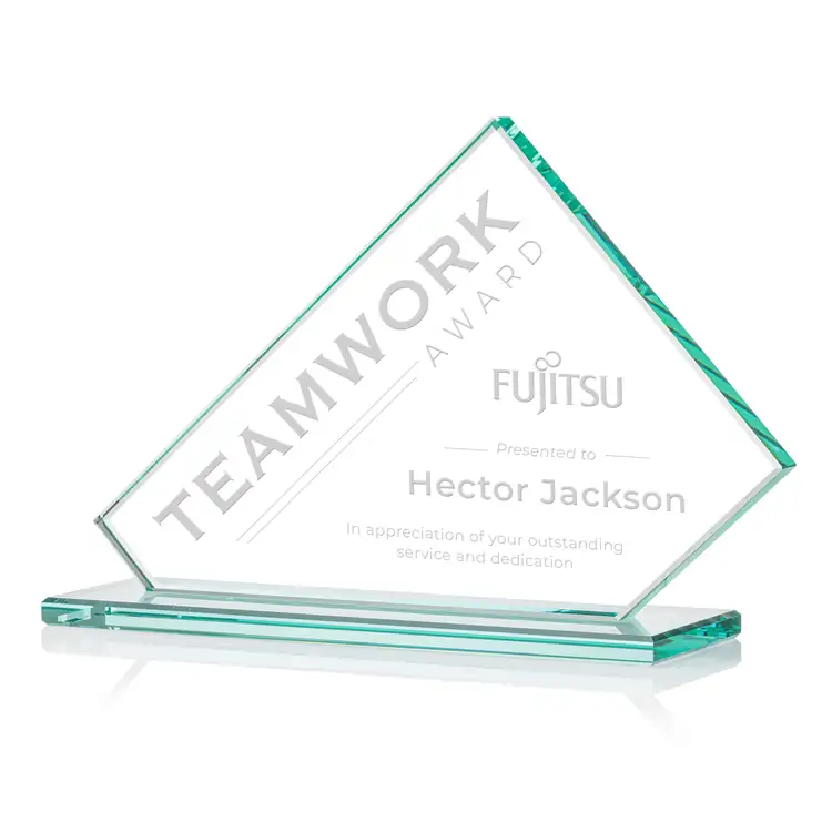 Bracknell Jade Glass Award #5