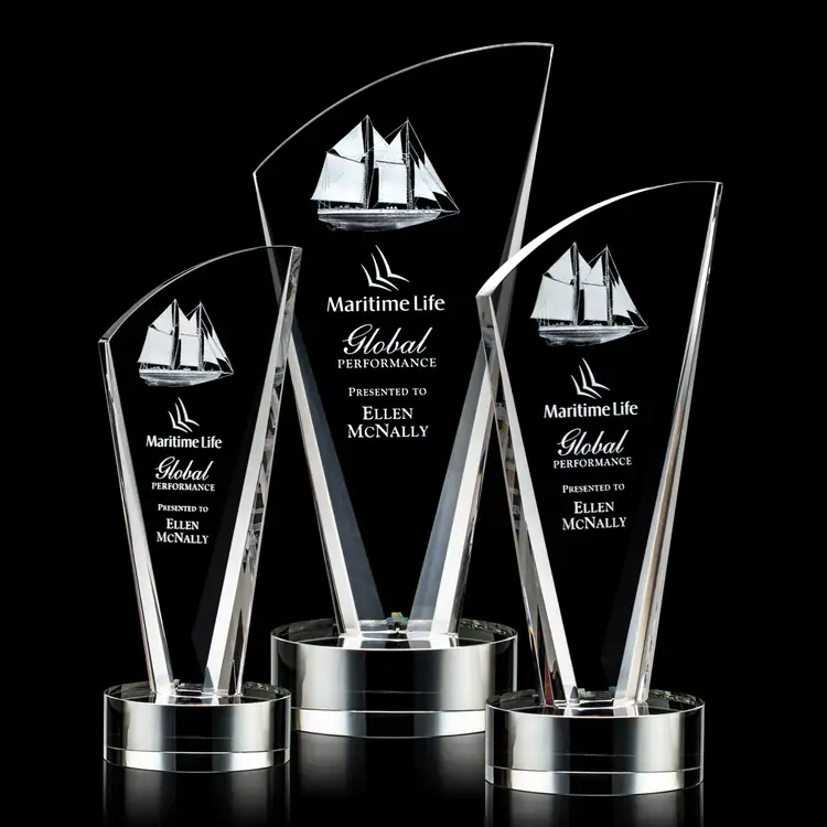 Brampton Optical Crystal Award - 3D Engraving