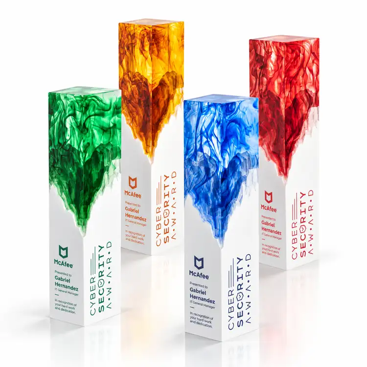 Brandino Award - Acrylic, Resin - Engraved and Colorfill