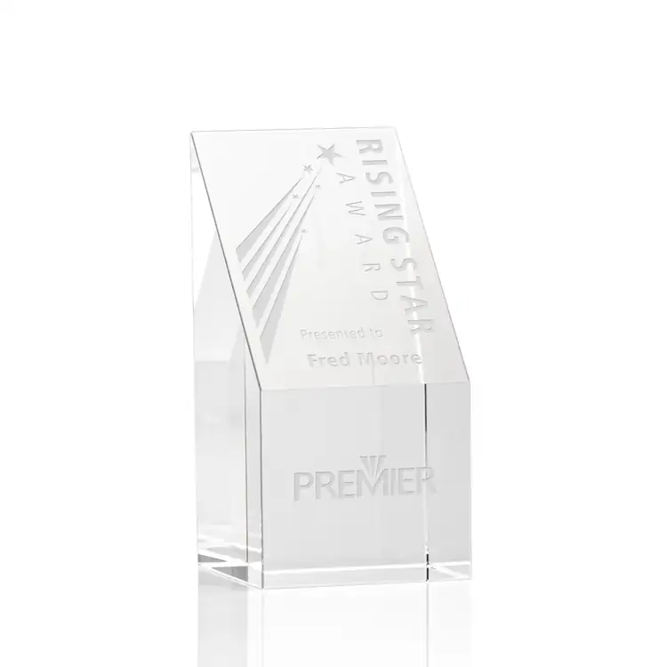 Braxton Crystal Award - Deep Etch #2