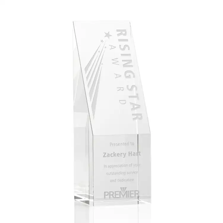 Braxton Crystal Award - Deep Etch #3