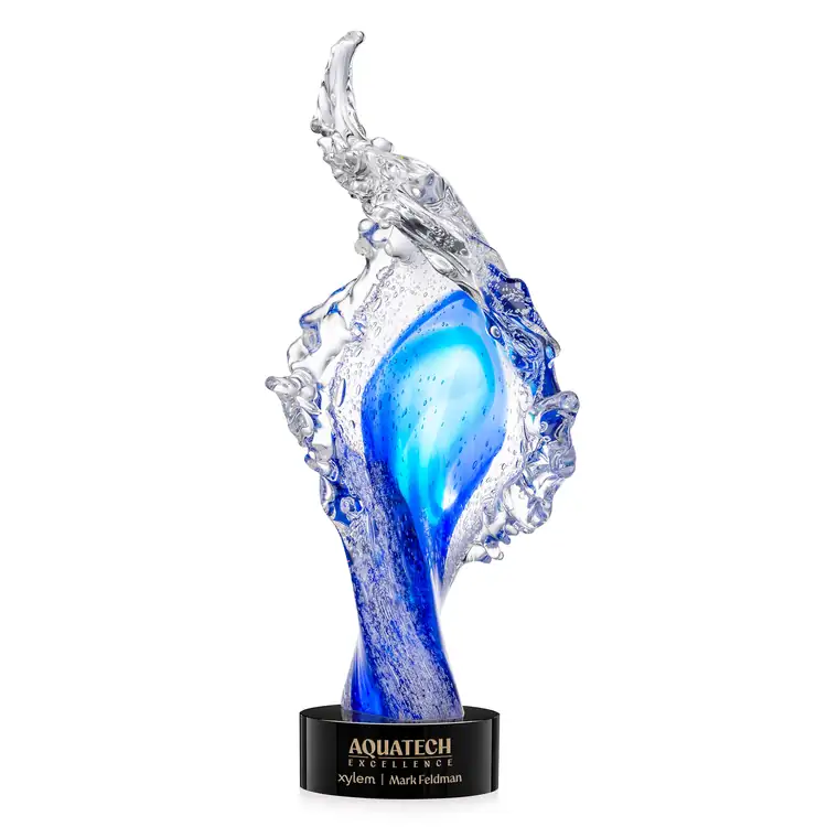 Breaker Award on Marvel Base - Glass - Engraved and Colorfill #2