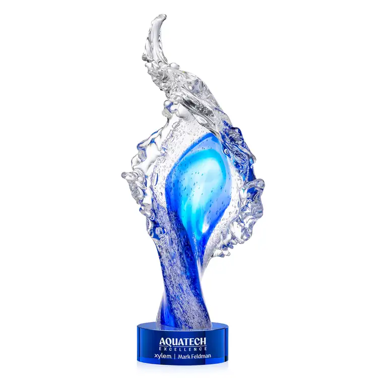 Breaker Award on Marvel Base - Glass - Engraved and Colorfill #3