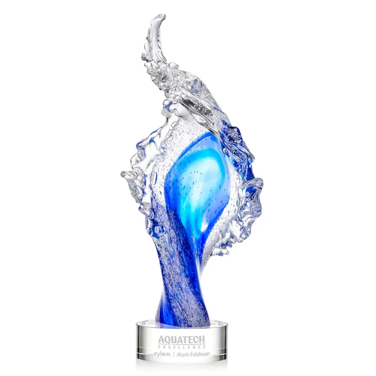 Breaker Award on Marvel Base - Glass - Engraved