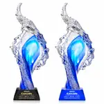Trophée Breaker sur socle Sheffield - Gravure et impression