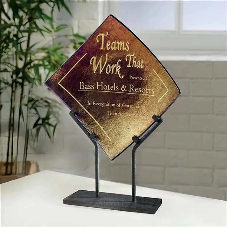 Bronze Iridescence Art Glass Award