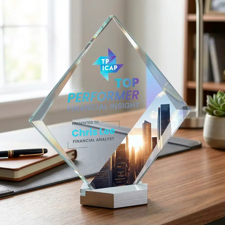 Trophée Bryce en cristal Starfire - Multicolore #3