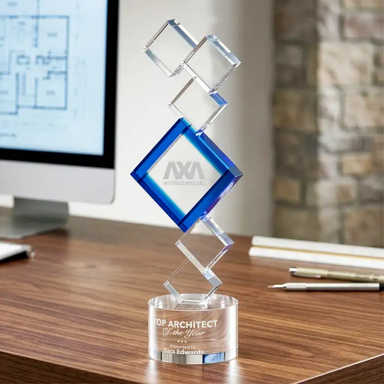 Trophée Buckingham en cristal optique - Gravure #4