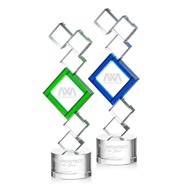 Trophée Buckingham en cristal optique - Gravure