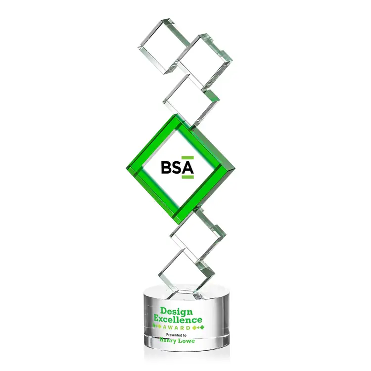 Buckingham Optical Crystal Award - Multicolor #3
