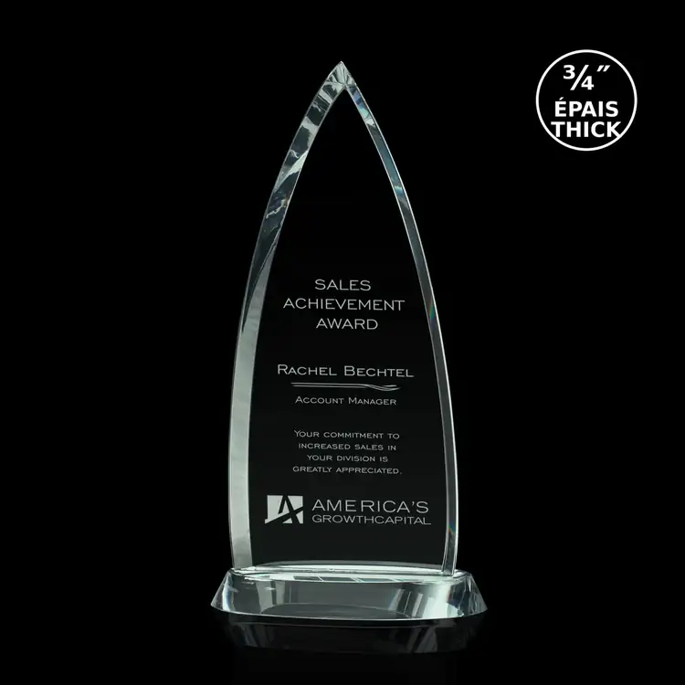 Trophée Bullet en verre jade #2
