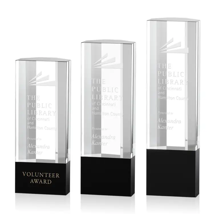 Trophée Burton en cristal optique