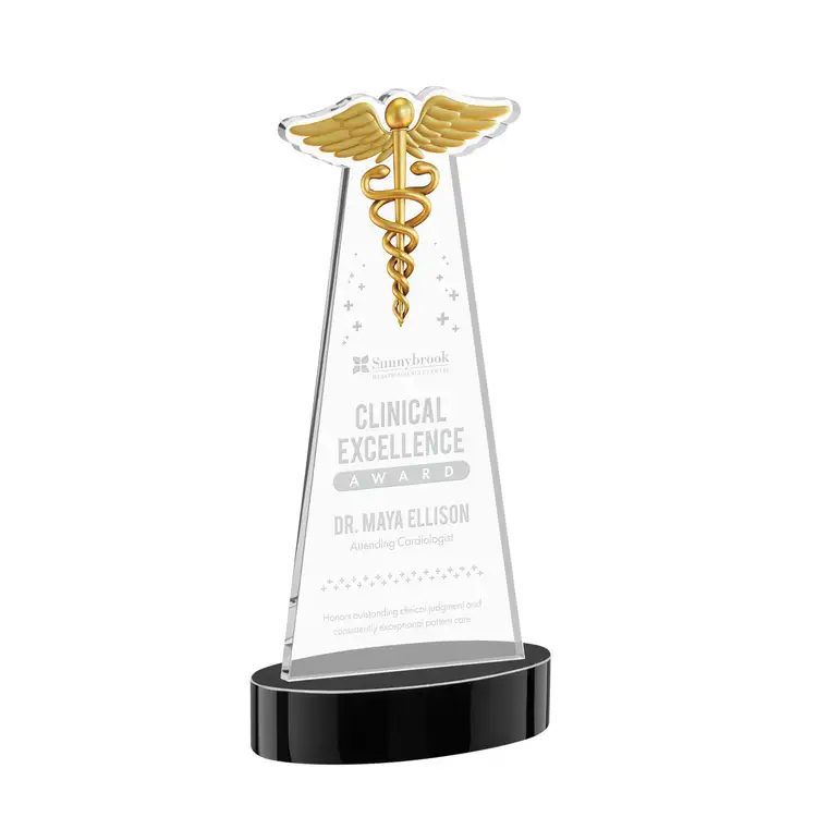 Trophée Caduceus sur socle Alberton - Gravure #14