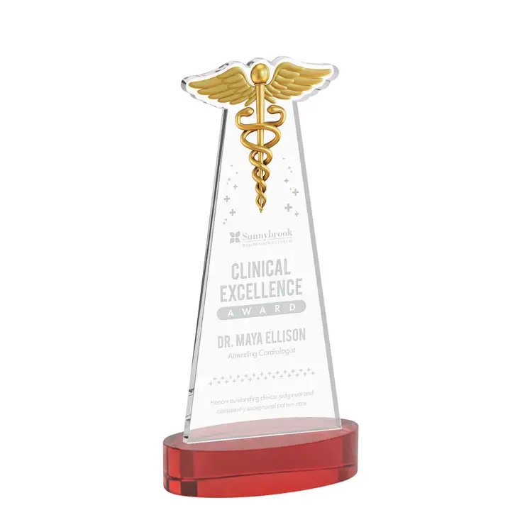 Trophée Caduceus sur socle Alberton - Gravure #16