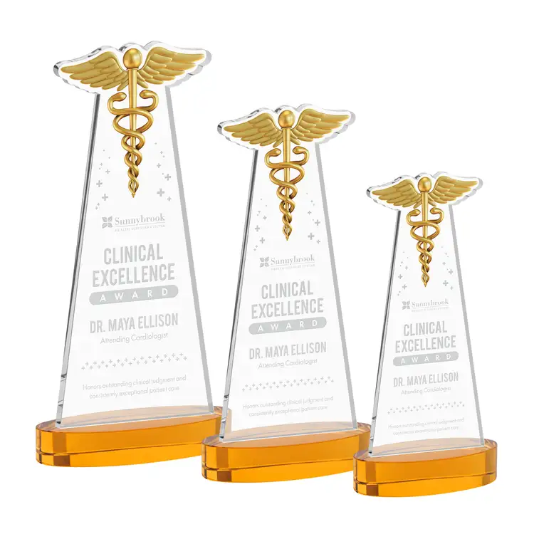 Trophée Caduceus sur socle Alberton - Gravure #2