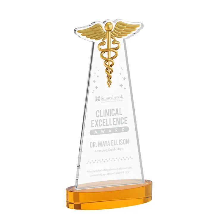 Trophée Caduceus sur socle Alberton - Gravure #20