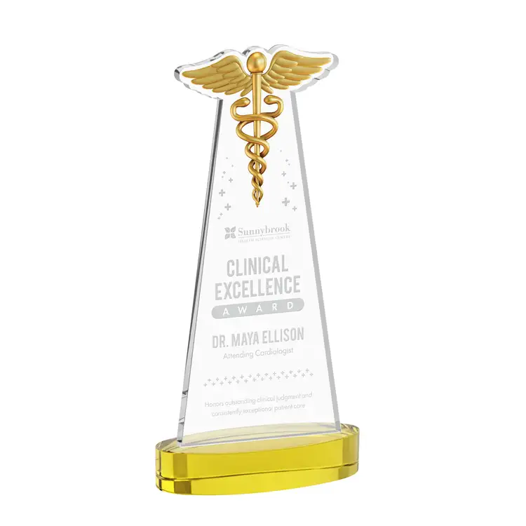 Trophée Caduceus sur socle Alberton - Gravure #21