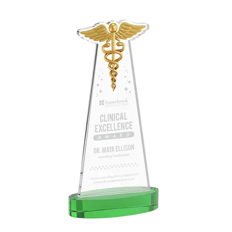 Trophée Caduceus sur socle Alberton - Gravure #22
