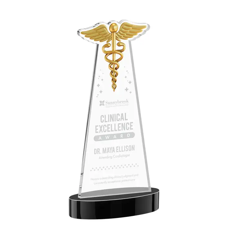 Trophée Caduceus sur socle Alberton - Gravure #23