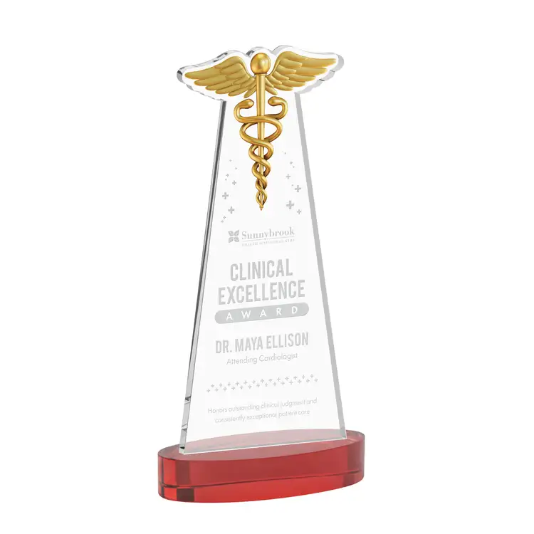 Trophée Caduceus sur socle Alberton - Gravure #25