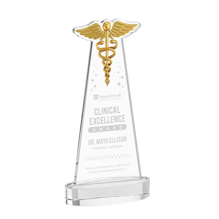 Trophée Caduceus sur socle Alberton - Gravure #28