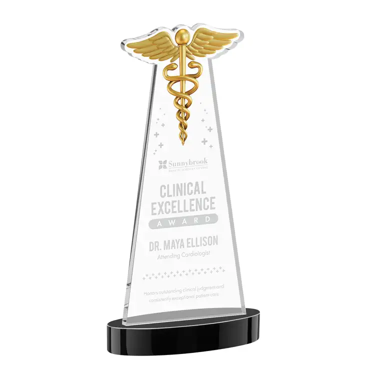 Trophée Caduceus sur socle Alberton - Gravure #32