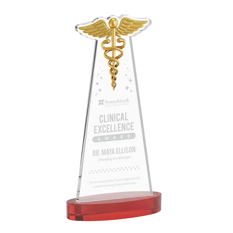 Trophée Caduceus sur socle Alberton - Gravure #34