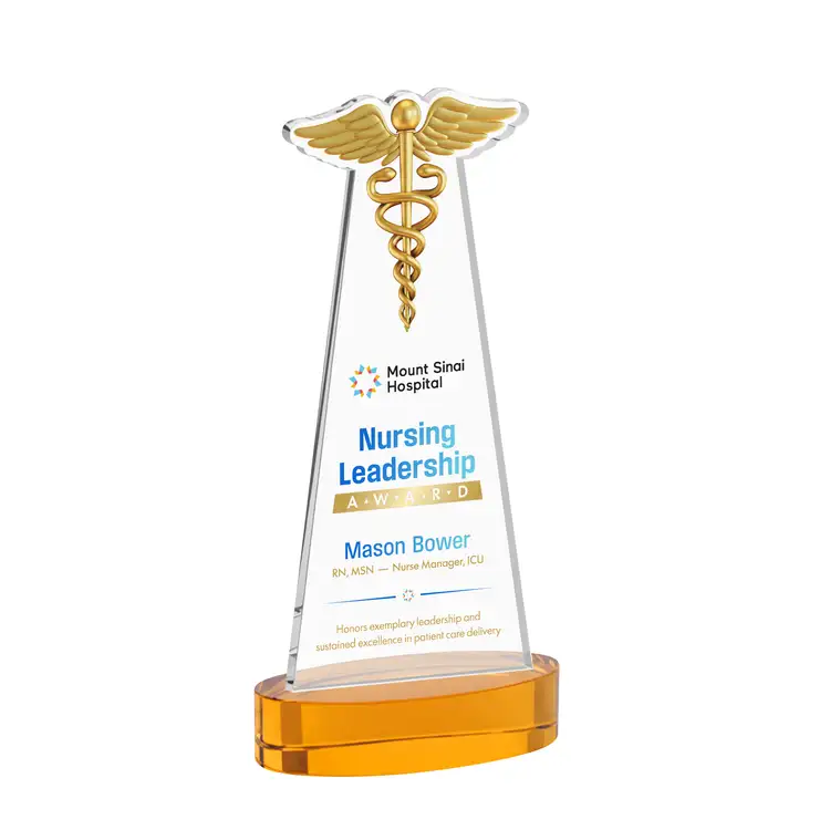 Caduceus Award on Alberton Base - Multicolor Print #11