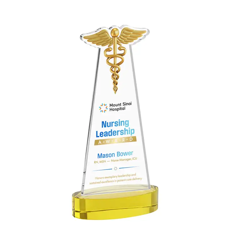 Caduceus Award on Alberton Base - Multicolor Print #12