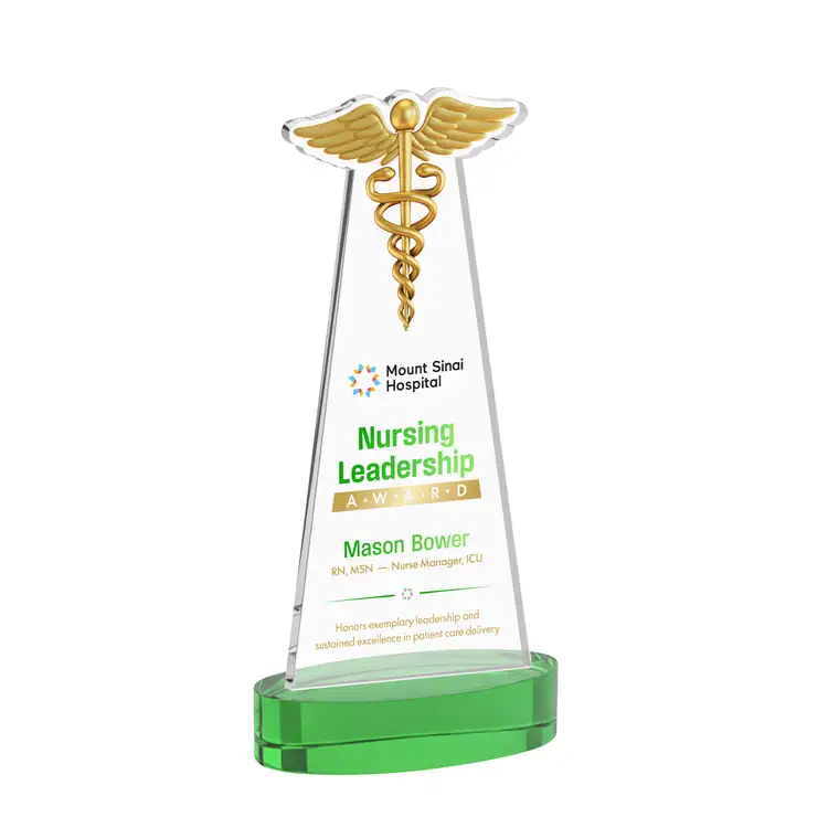 Caduceus Award on Alberton Base - Multicolor Print #13