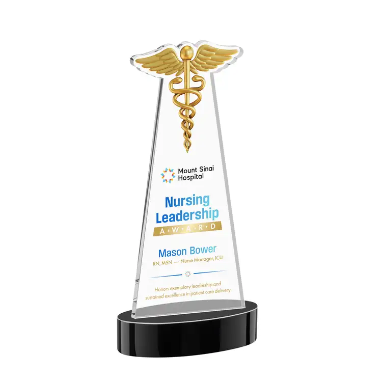 Caduceus Award on Alberton Base - Multicolor Print #14