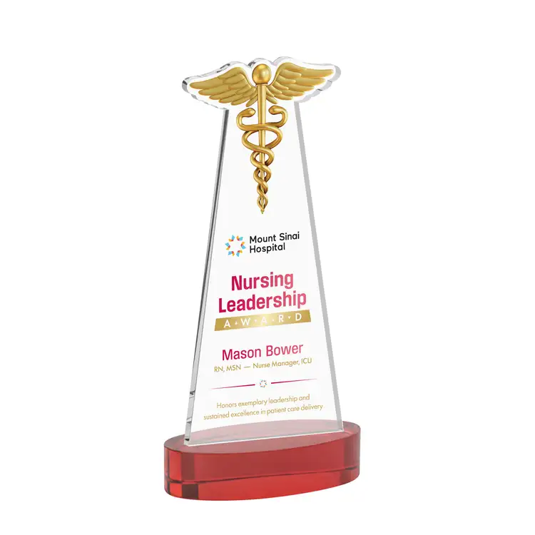 Caduceus Award on Alberton Base - Multicolor Print #16