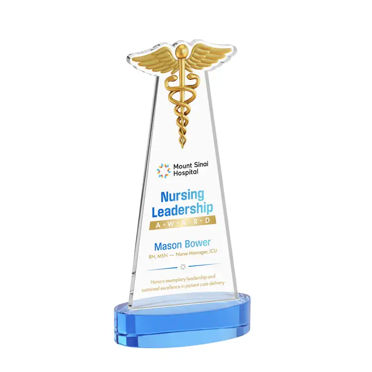Caduceus Award on Alberton Base - Multicolor Print #17